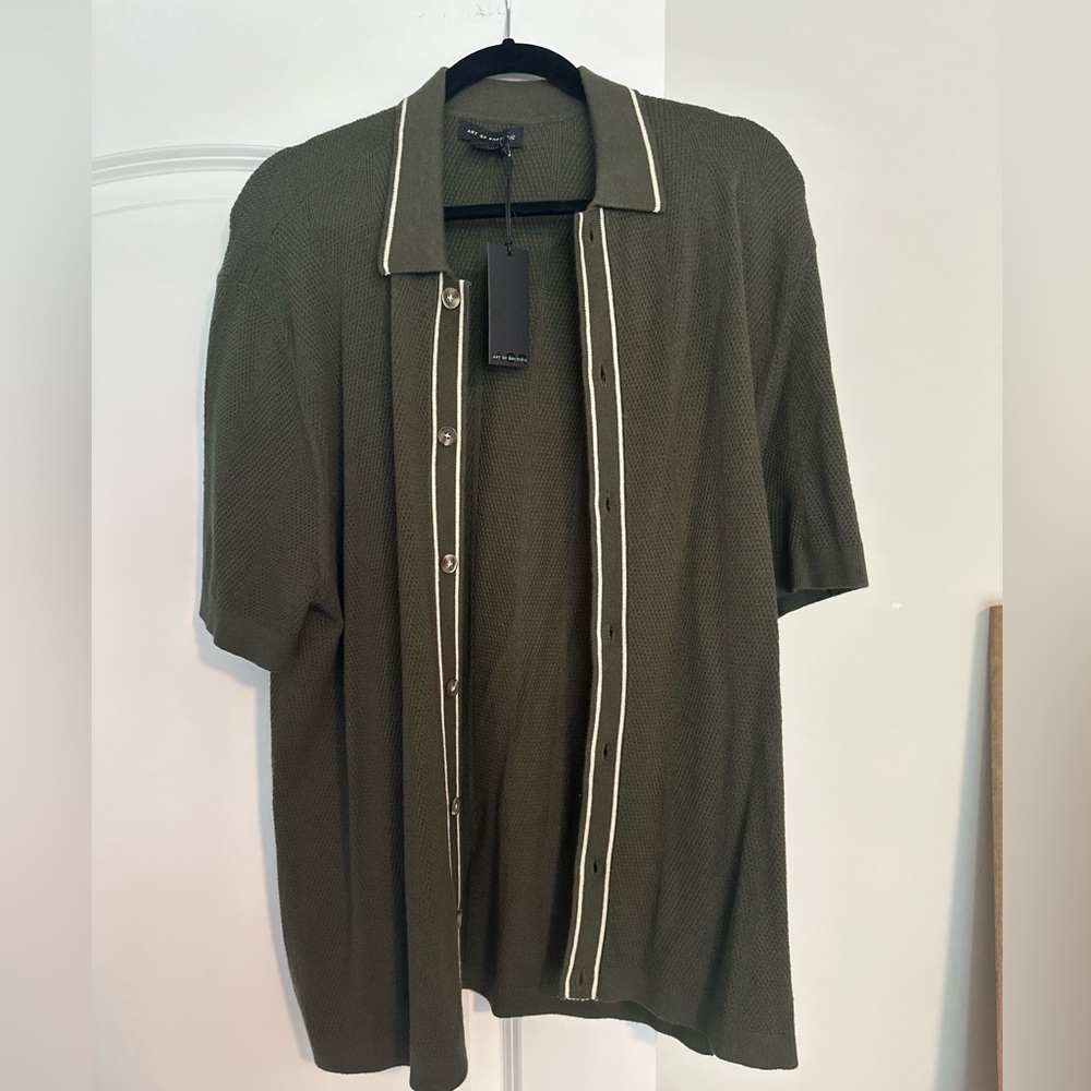 Olive Green Button-Up